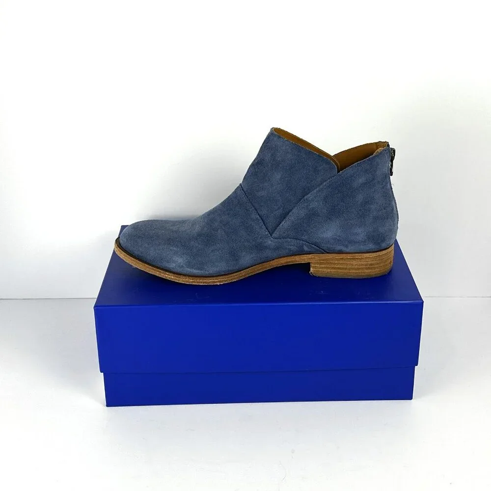 Kork-Ease Ryder Blue Suede Ankle Boots - Picture 11 of 12